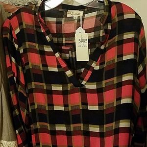 Plaid top